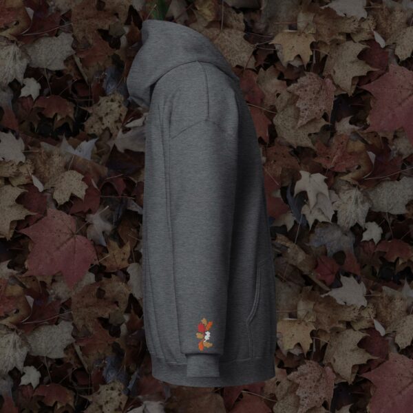 Bernard le renard - Sweat à capuche zippé brodé poitrine et manches - – Image 2
