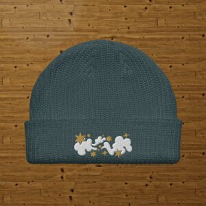 Germaine la baleine - Bonnet de pêcheur brodé -