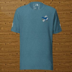 Germaine la baleine - Haut brodé poitrine et manches -