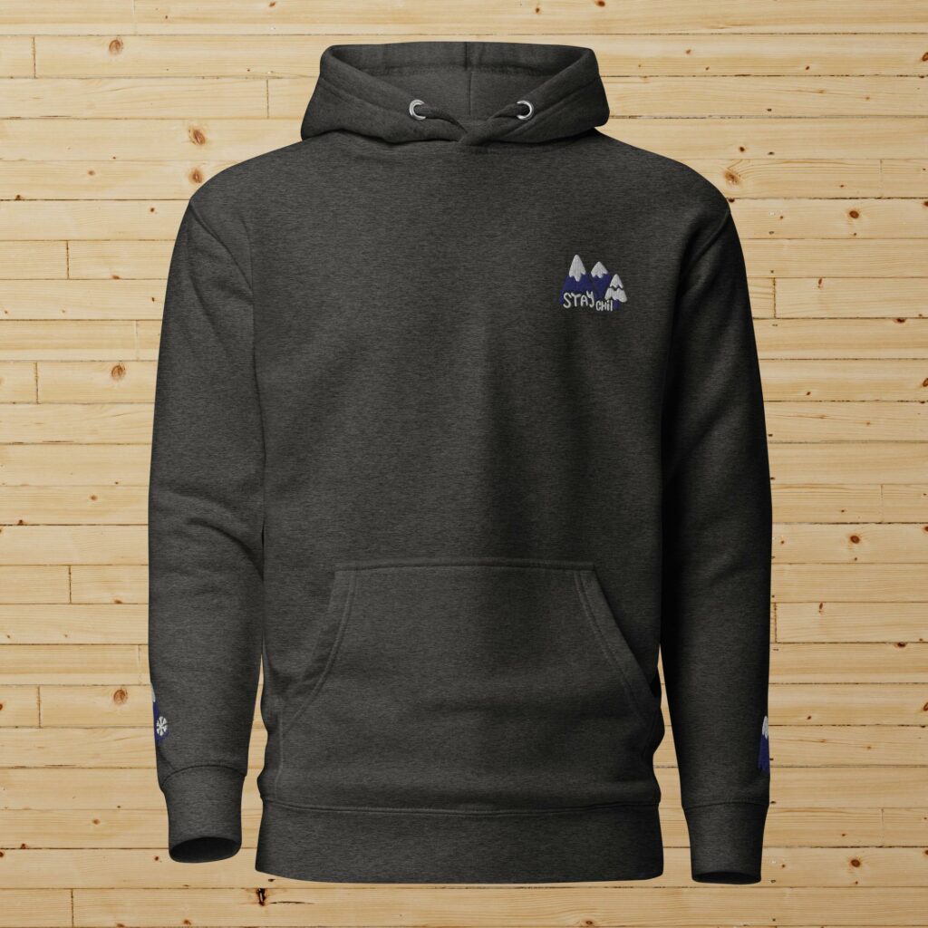 Stay Chill - Haut à capuche brodé poitrine et manches -