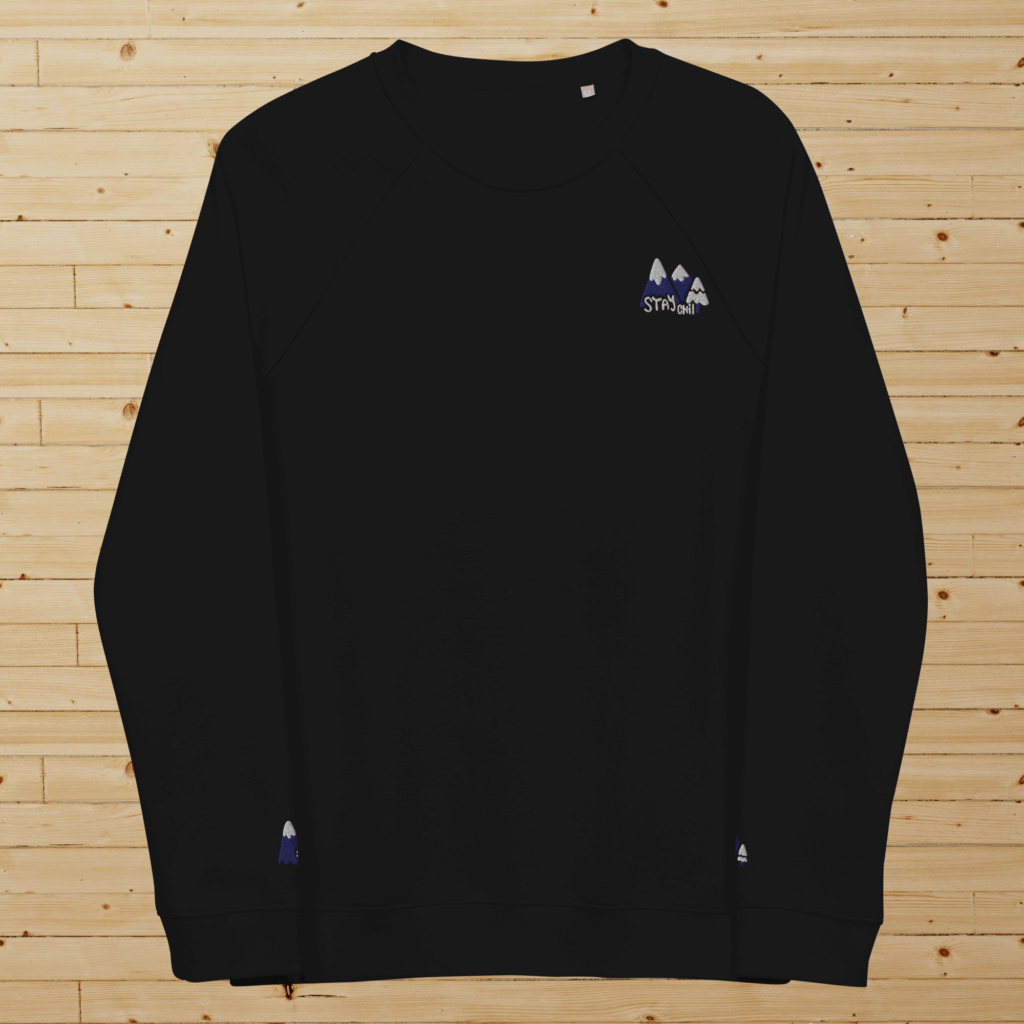 Stay Chill - Pull brodé manche et poitrine -