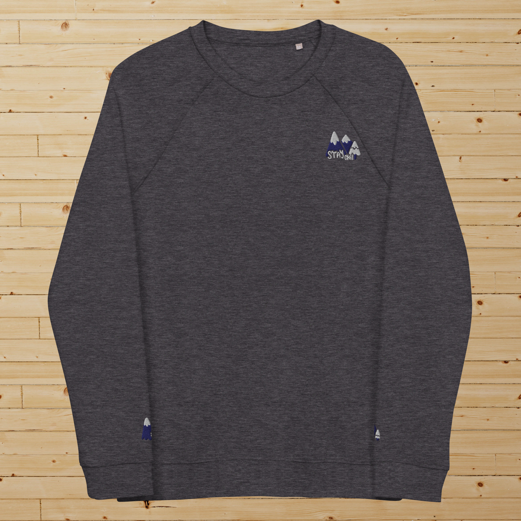 Stay Chill - Pull brodé manche et poitrine -