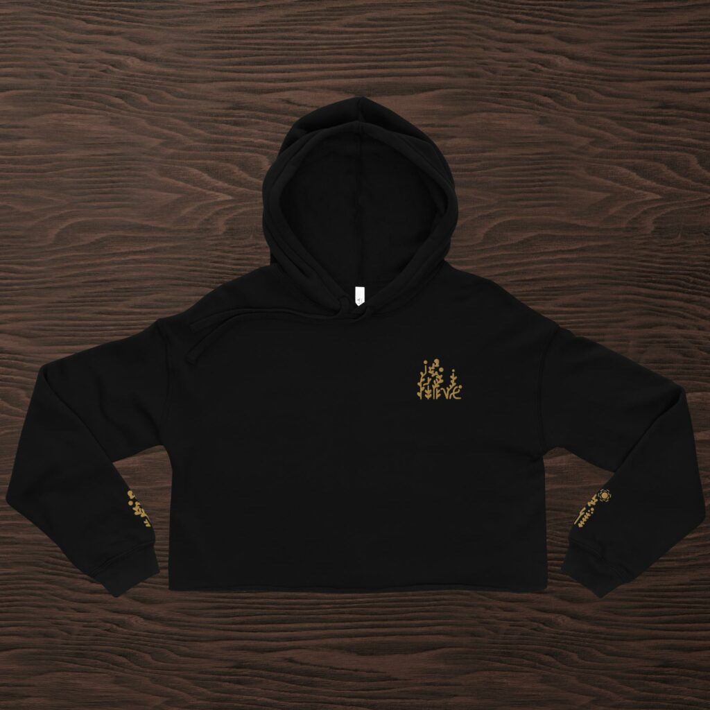 Alive - Sweat à Capuche Crop-Top -